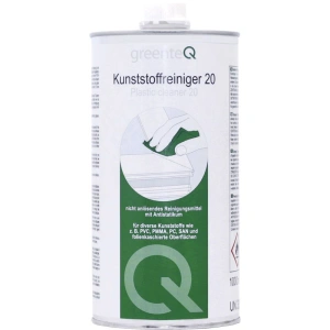 Soluție de curățat PVC 20 greenteQ, pentru profile colorate, 1 litru