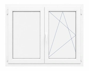 Fereastră PVC triplu vitraj Salamander greenEvolution 76, 5–6 camere, 146×116 cm, oscilo-batantă, 2 canate - Img 2