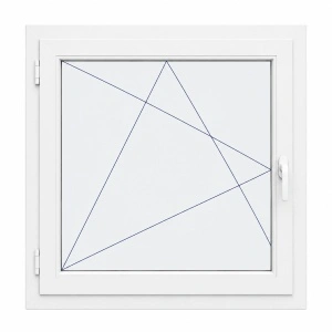 Fereastră PVC termopan Kömmerling 76 AD, 6 camere, 60×60 cm, oscilobatantă - Img 2