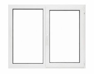 Fereastră PVC termopan Salamander greenEvolution 76, 6 camere, 146×116 cm, oscilobatantă, 2 canate