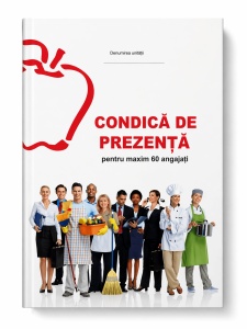 Condică de prezență A4 - 60 angajați