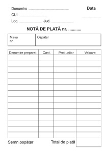 Nota de plată A6 autocopiativă - Img 2