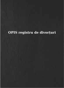 Opis al Registrului de divorțuri