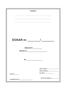 Dosar de arhivare - nepersonalizat
