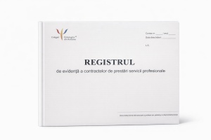 Registru de evidență a contractelor de prestări servicii profesionale - copertă rigidă