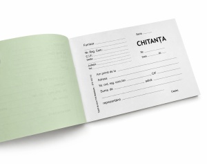 Chitanțier autocopiativ, 2 exemplare, înseriat - personalizat - Img 2