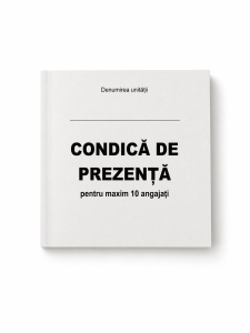 Condică de prezență - 10 angajați