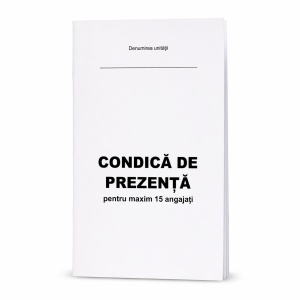Condică de prezență - 15 angajați