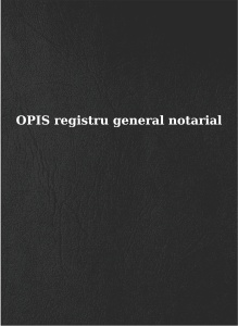 Opis al Registrului general notarial