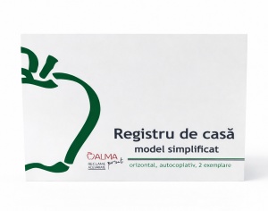 Registru de casă A4 orizontal autocopiativ - model simplificat