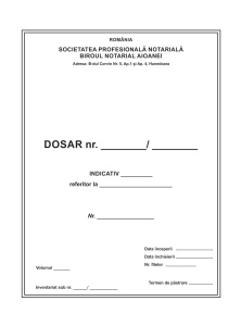 Dosar de arhivare - personalizat