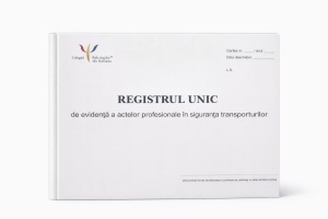 Registru unic de evidență a actelor profesionale în siguranța transporturilor - copertă rigidă