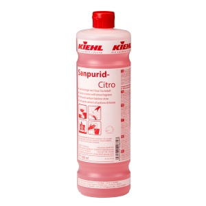 Detergent Anticalcar Sanitar Kiehl Sanpurid-Citro, 1L – Parfum Intens de Lămâie