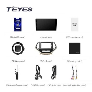 Navigatie Auto Teyes CC3 2K 360° Jeep Cherokee 5 2015-2018 6+128GB 10.36" QLED Octa-core 2Ghz, Android 4G Bluetooth 5.1 DSP - Img 8