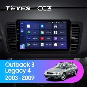 Navigatie Auto Teyes CC3 2K 360° Subaru Legacy 4 2003-2009 6+128GB 9.5" QLED Octa-core 2Ghz, Android 4G Bluetooth 5.1 DSP - Img 2