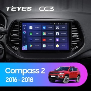 Navigatie Auto Teyes CC3 2K Jeep Compass 2 2016-2018 4+32GB 10.36" QLED Octa-core 2Ghz Android 4G Bluetooth 5.1 DSP - Img 2