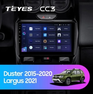 Navigatie Auto Teyes CC3L WiFi Dacia Duster 1 2013-2017 2+32GB 9" IPS Quad-core 1.3Ghz, Android Bluetooth 5.1 DSP - Img 2