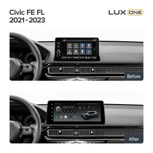 Navigatie Auto Teyes Lux One Honda Civic 11 2021-2023 6+128GB 12.3" IPS Octa-core 2Ghz, Android 4G Bluetooth 5.1 DSP - Img 3