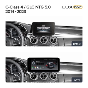 Navigatie auto Teyes Lux One Mercedes-Benz C Class W205 2014-2023 NTG 5.0 6+128GB 12.3” IPS Octa-Core 2.0 GHz Android 4G DSP Bluetooth 5.1 - Img 2