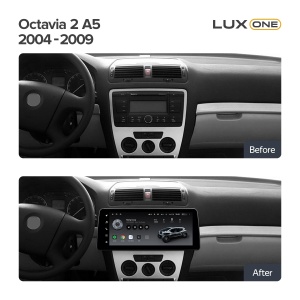 Navigatie Auto Teyes Lux One Skoda Octavia 2 2004-2013 6+128GB 12.3" IPS Octa-core 2Ghz, Android 4G Bluetooth 5.1 DSP - Img 3