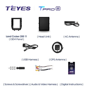 Navigatie Auto Teyes Tip Tesla TPRO 2 Toyota Land Cruiser 200 2015-2020 4+64GB 9.7" QLED Octa-core 1.8Ghz, Android 4G Bluetooth 5.1 DSP - Img 6
