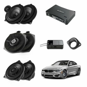 Pachet sistem audio Plug&Play Audison dedicat BMW K4E X4M + Amplificator AP 8.9bit 520W + Conectica dedicata - Img 1