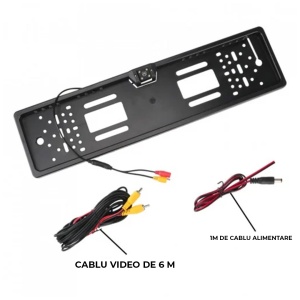 Camera de marsarier Chelong cu suport numar de inmatriculare, Unghi vizualizare 170°, IP68 - Img 4