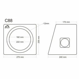 Incinta subwoofer universala, 200 mm, 8L - COD C88 - Img 3