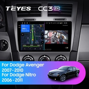 Navigatie Auto Teyes CC3 2K 360° Dodge Avenger 2007-2010 6+128GB 9.5" QLED Octa-core 2Ghz, Android 4G Bluetooth 5.1 DSP - Img 2