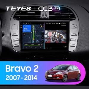 Navigatie Auto Teyes CC3 2K Fiat Bravo 2007-2014 4+64GB 9.5" QLED Octa-core 2Ghz, Android 4G Bluetooth 5.1 DSP - Img 2