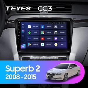 Navigatie Auto Teyes CC3 2K Skoda Superb 2 2008-2015 4+64GB 10.36" QLED Octa-core 2Ghz, Android 4G Bluetooth 5.1 DSP - Img 2