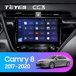 Navigatie Auto Teyes CC3 2K Toyota Camry 8 2017-2020 6+128GB 10.36" QLED Octa-core 2Ghz, Android 4G Bluetooth 5.1 DSP - Img 2