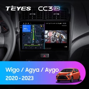 Navigatie Auto Teyes CC4 Toyota Wigo 2020-2023 6+128GB 9.5" QLED Octa-core 2.7Ghz, Android 4G Bluetooth 5.1 DSP - Img 2