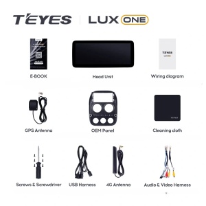 Navigatie Auto Teyes Lux One Jeep Compass 1 2009-2015 6+128GB 12.3" IPS Octa-core 2Ghz, Android 4G Bluetooth 5.1 DSP - Img 6