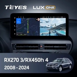 Navigatie Auto Teyes Lux One Lexus RX 2008-2012 6+128GB 12.3" IPS Octa-core 2Ghz, Android 4G Bluetooth 5.1 DSP - Img 2