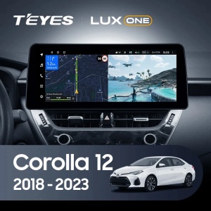 Navigatie Auto Teyes Lux One Toyota Corolla 12 2018-2020 6+128GB 12.3" IPS Octa-core 2Ghz, Android 4G Bluetooth 5.1 DSP - Img 2