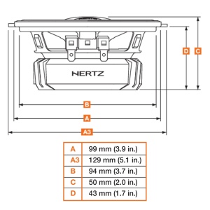 Difuzoare auto Hertz Dieci DCX 100.3, set coaxial 2 căi, 100mm, 30W RMS, 4Ω, 2 difuzoare - Img 4