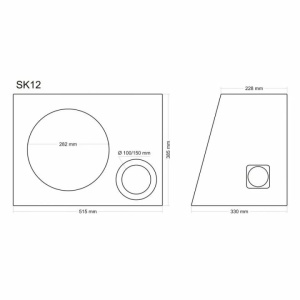 Incinta subwoofer universala, 300 mm, 40L - COD SK12 - Img 3