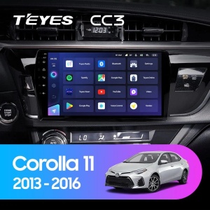 Navigatie Auto cu Asistenta AI Teyes CC4 PRO Toyota Corolla 11 2012-2016 8+128GB 10.36" QLED, Android 13, 5G, 7.1 DSP, CarPlay - Varianta A - Img 2