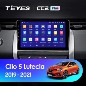 Navigatie Auto Teyes CC2 Plus Split Renault Clio 5 2019-2021 2+32GB 9" QLED Octa-core 1.8Ghz, Android 4G Bluetooth 5.1 DSP - Img 2