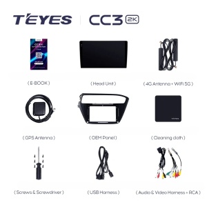 Navigatie Auto Teyes CC3 2K 360° Hyundai i20 2018-2020 6+128GB 9.5" QLED Octa-core 2Ghz, Android 4G Bluetooth 5.1 DSP - Img 8