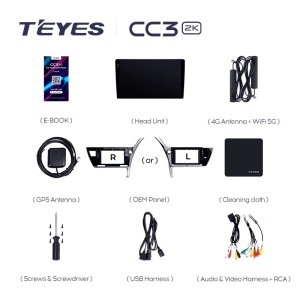 Navigatie Auto Teyes CC3 2K Toyota Auris E210 2019-2023 6+128GB 10.36" QLED Octa-core 2Ghz, Android 4G Bluetooth 5.1 DSP - Img 8