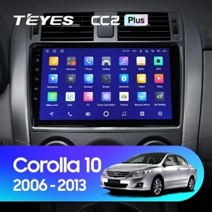Navigatie Auto Teyes CC3 2K Toyota Corolla 10 2006-2013 4+64GB 9.5" QLED Octa-core 2Ghz, Android 4G Bluetooth 5.1 DSP - Img 2