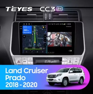 Navigatie Auto Teyes CC3 2K Toyota Land Cruiser Prado J150 2018-2020 4+32GB 10.36" QLED Octa-core 2Ghz, Android 4G Bluetooth 5.1 DSP - Img 2