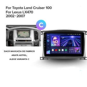 Navigatie Auto Teyes CC3 360° Toyota Land Cruiser LC J100 2002-2007 6+128GB 10.2" QLED Octa-core 1.8Ghz, Android 4G Bluetooth 5.1 DSP - Img 8
