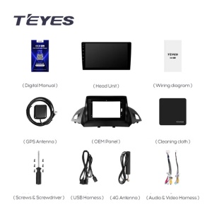 Navigatie Auto Teyes CC3 Ford Kuga 2013-2019 4+64GB 9" QLED Octa-core 1.8Ghz Android 4G Bluetooth 5.1 DSP - Img 8