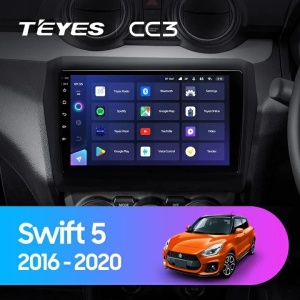 Navigatie Auto Teyes CC3 Suzuki Swift 5 2016-2020 6+128GB 9" QLED Octa-core 1.8Ghz, Android 4G Bluetooth 5.1 DSP - Img 2