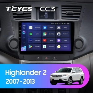Navigatie Auto Teyes CC3 Toyota Highlander 2 2007-2013 6+128GB 10.2" QLED Octa-core 1.8Ghz, Android 4G Bluetooth 5.1 DSP - Img 2