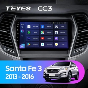 Navigatie Auto Teyes CC3L Hyundai Santa Fe 3 2013-2018 4+32GB 9" IPS Octa-core 1.6Ghz Android 4G Bluetooth 5.1 DSP - Img 2