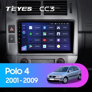 Navigatie Auto Teyes CC3L Volkswagen Polo 4 2001-2009 4+32GB 9" IPS Octa-core 1.6Ghz, Android 4G Bluetooth 5.1 DSP - Img 2